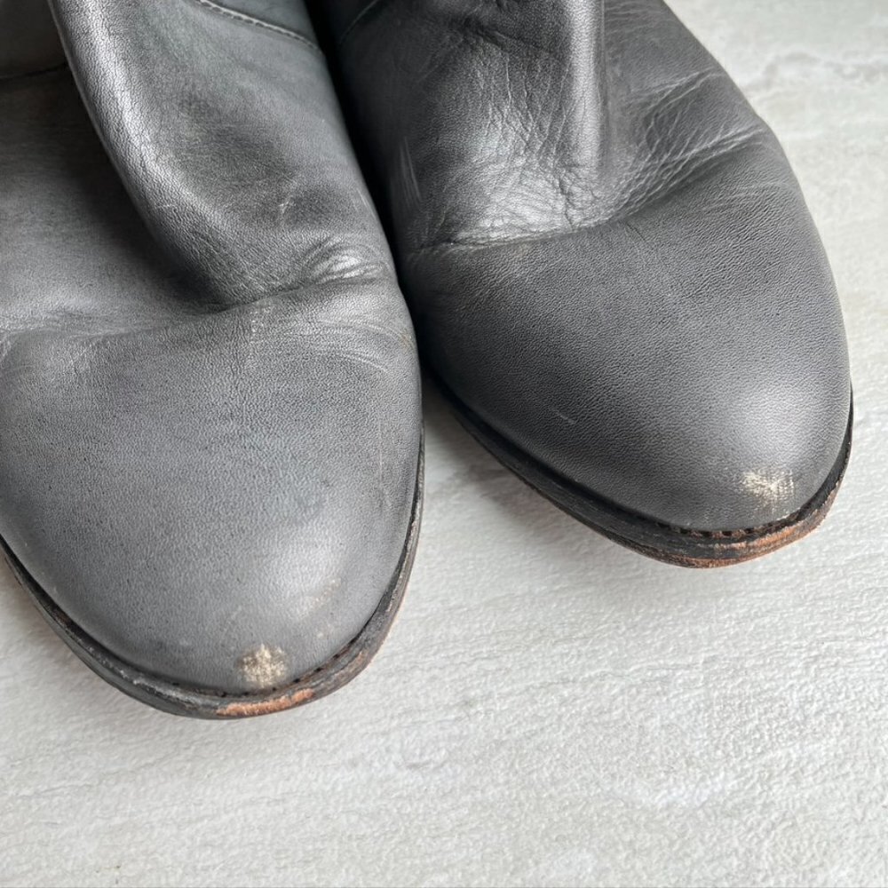 ** Cynthia Vincent Goldie Embroidered Booties Slate Gray Blue 10 - Picture 9 of 11